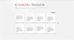 Desktop Screenshot of elplacerdetraducir.com
